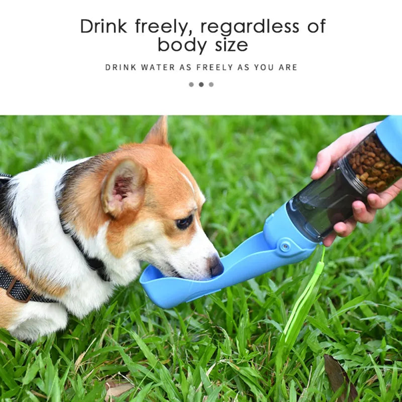 4 in 1 Portable Water Bottle for Dog Walking