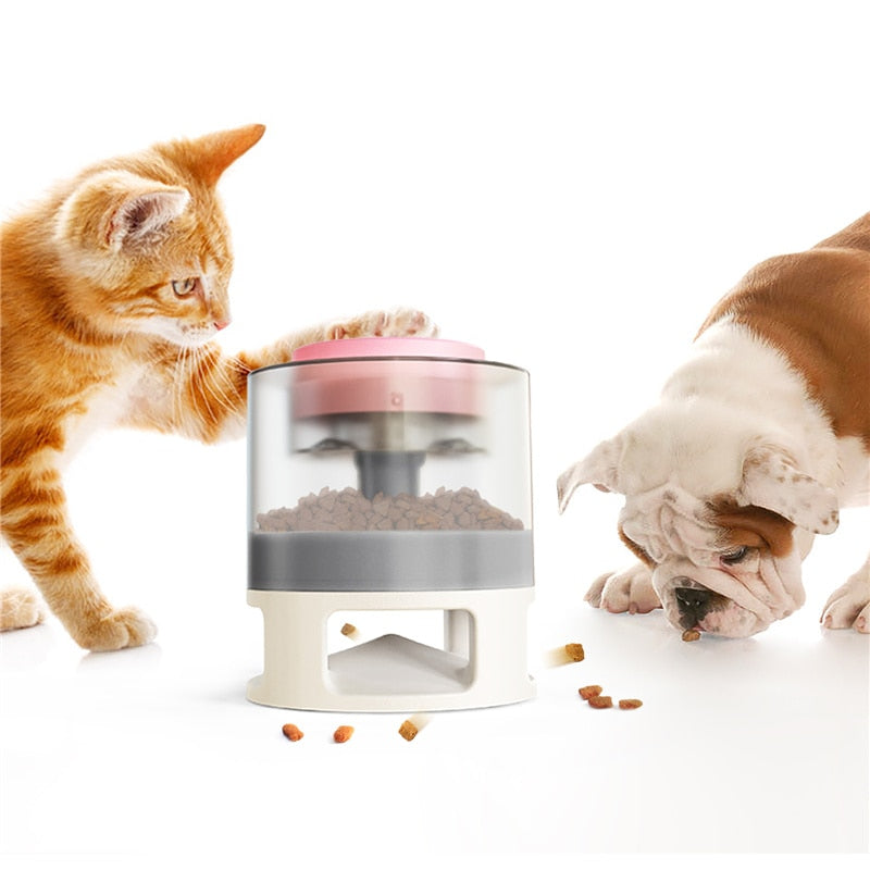 Pet Slow Food Feeder Catapult for Dogs and Cats
