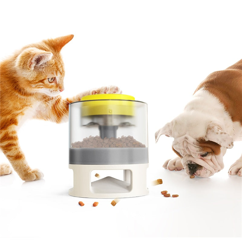 Pet Slow Food Feeder Catapult Interactive Feeding Toy