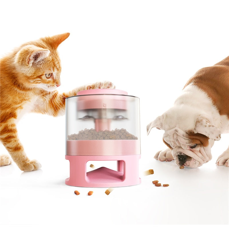 Pet Slow Food Feeder Catapult for Dogs and Cats