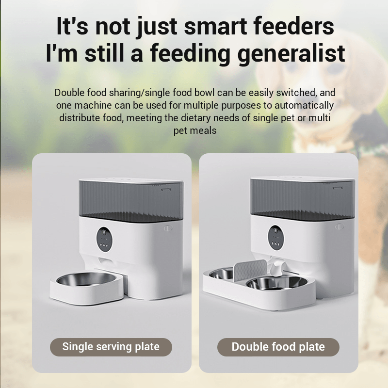 Smart Automatic Pet Feeder With Camera and WiFi Control