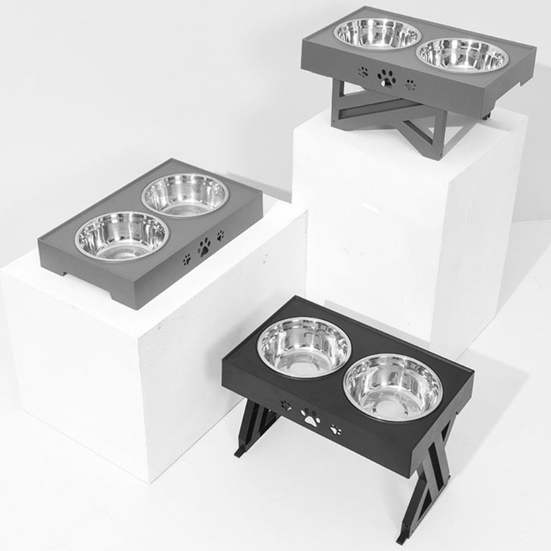 Elevated Double Dog Bowls
