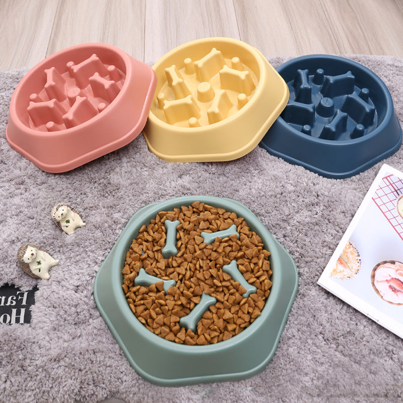 Slow Feeder Dog Bowl Pet Feeding Accessory