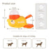 Yellow Duck Cat Treat Dispensing Toy for Indoor Cats