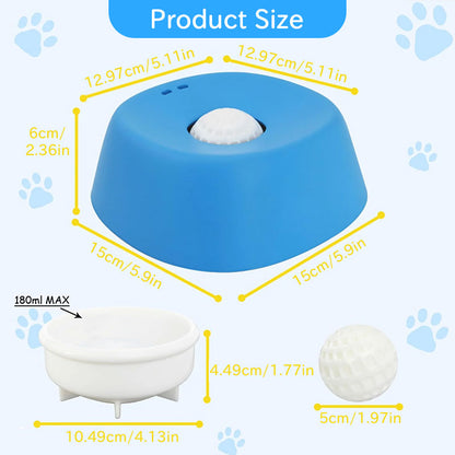Anti-Choke Slow Feeder Dog Bowl With Lick Mat