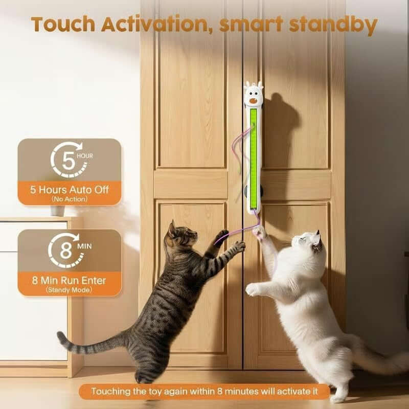 Auto Motion Flying Rope Cat Toy for Interactive Cat Play