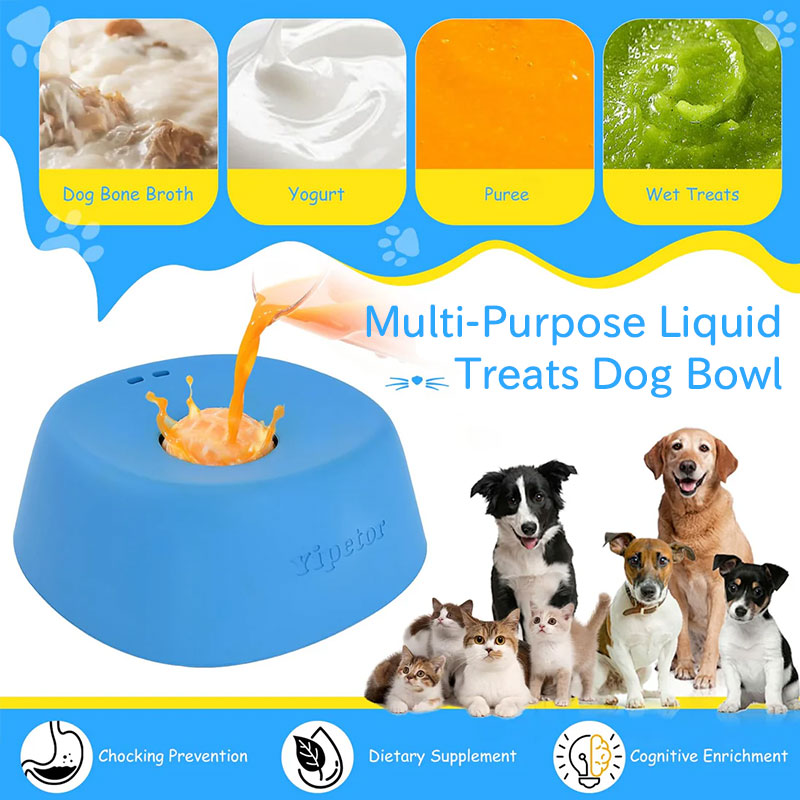 Anti-Choke Slow Feeder Dog Bowl & Lick Mat