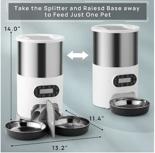 Smart Stainless Steel Double Feeder