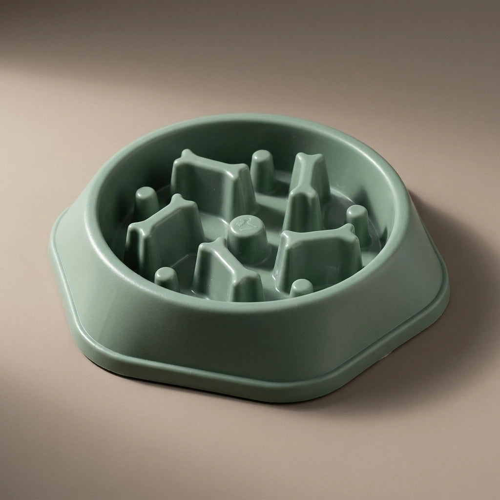 Anti-Choking Pet Slow Food Bowl Bone Shaped Slow Food Dog Bowl Food Bowl Anti-Spill Pet Bowl | Use the selected product image as the exact product identity and material reference, not as a composition to copy.