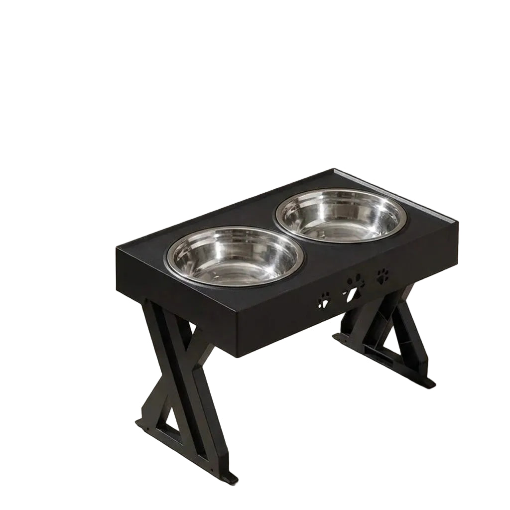 Elevated Double Dog Bowls for Food and Water