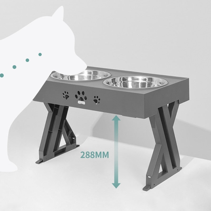 Elevated Double Dog Bowls