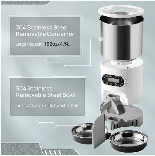 Smart Stainless Steel Double Feeder