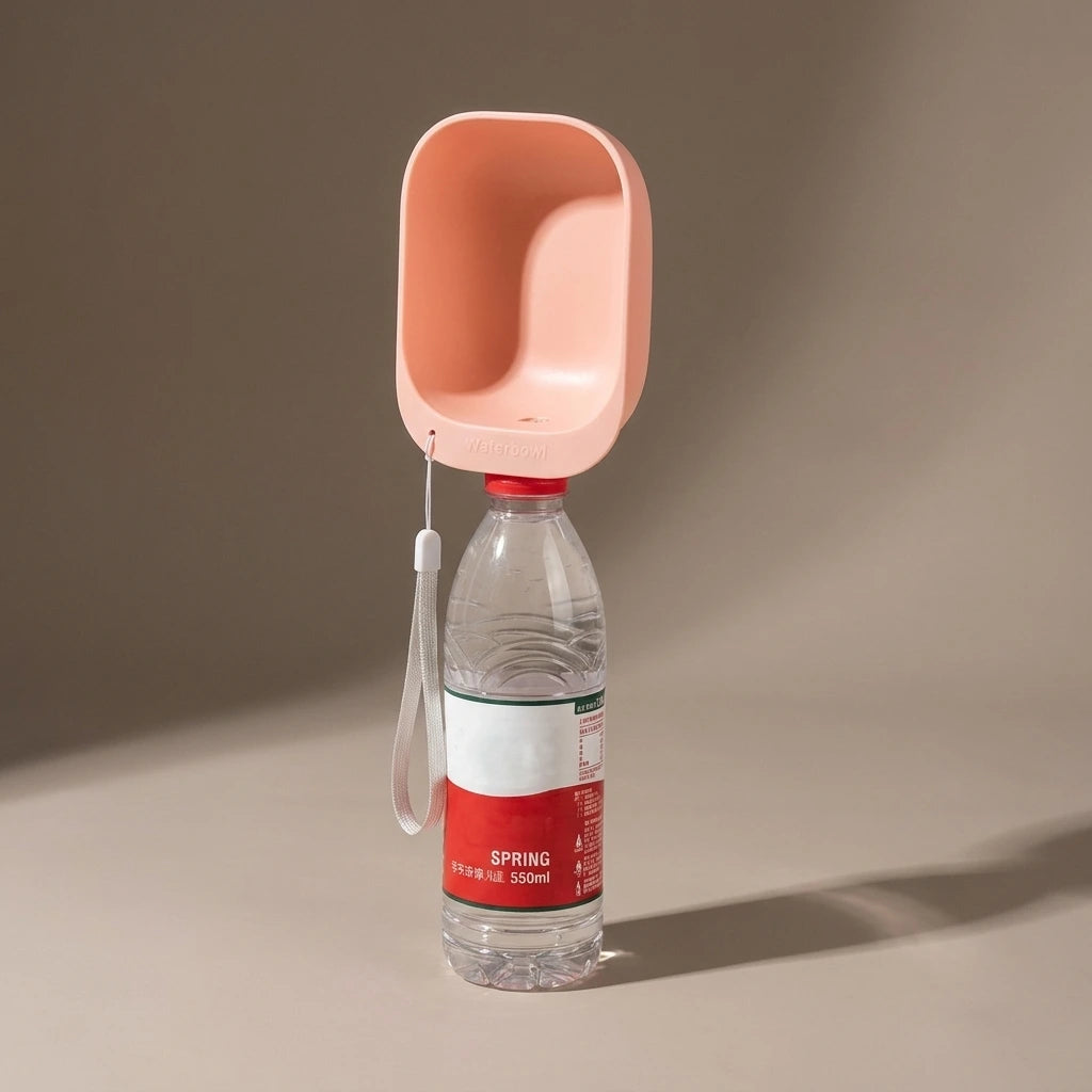 Dog Travel Water Bottle Portable Pet Dog Water Bottle Drinking Water Feeder for Dog Cat Outdoor Water Bowl Bottle Pet Supplies | Use the selected product image as the exact product identity and material reference, not as a composition to copy.