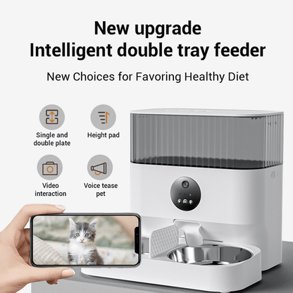 Smart Automatic Pet Feeder With Camera for Dogs and Cats