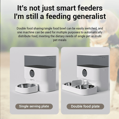 Smart Automatic Pet Feeder With Camera and WiFi Control