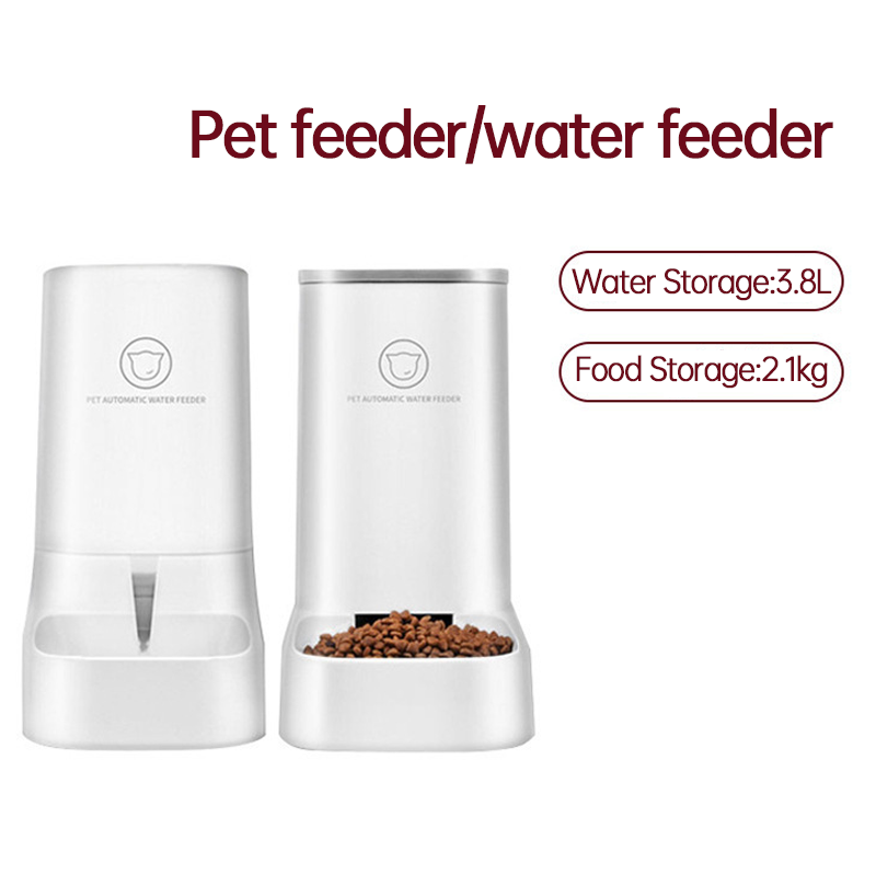 Automatic Pet Water + Food Feeder