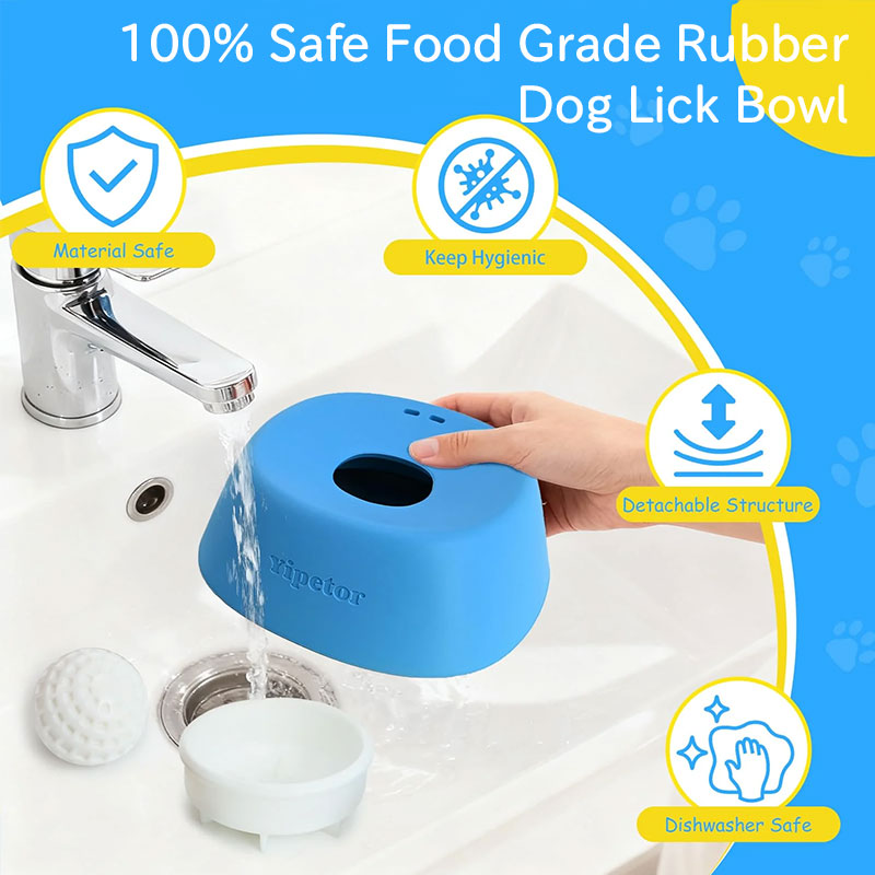 Anti-Choke Slow Feeder Dog Bowl & Lick Mat