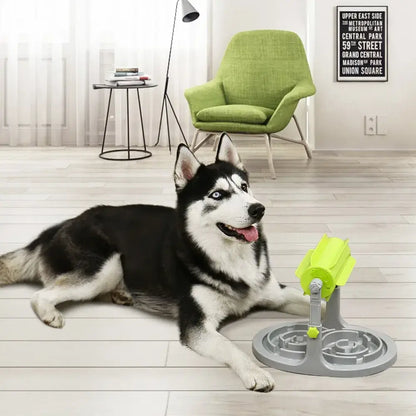 Drop Food Treat Dog Toy Slow Feeder Bowl for Treats