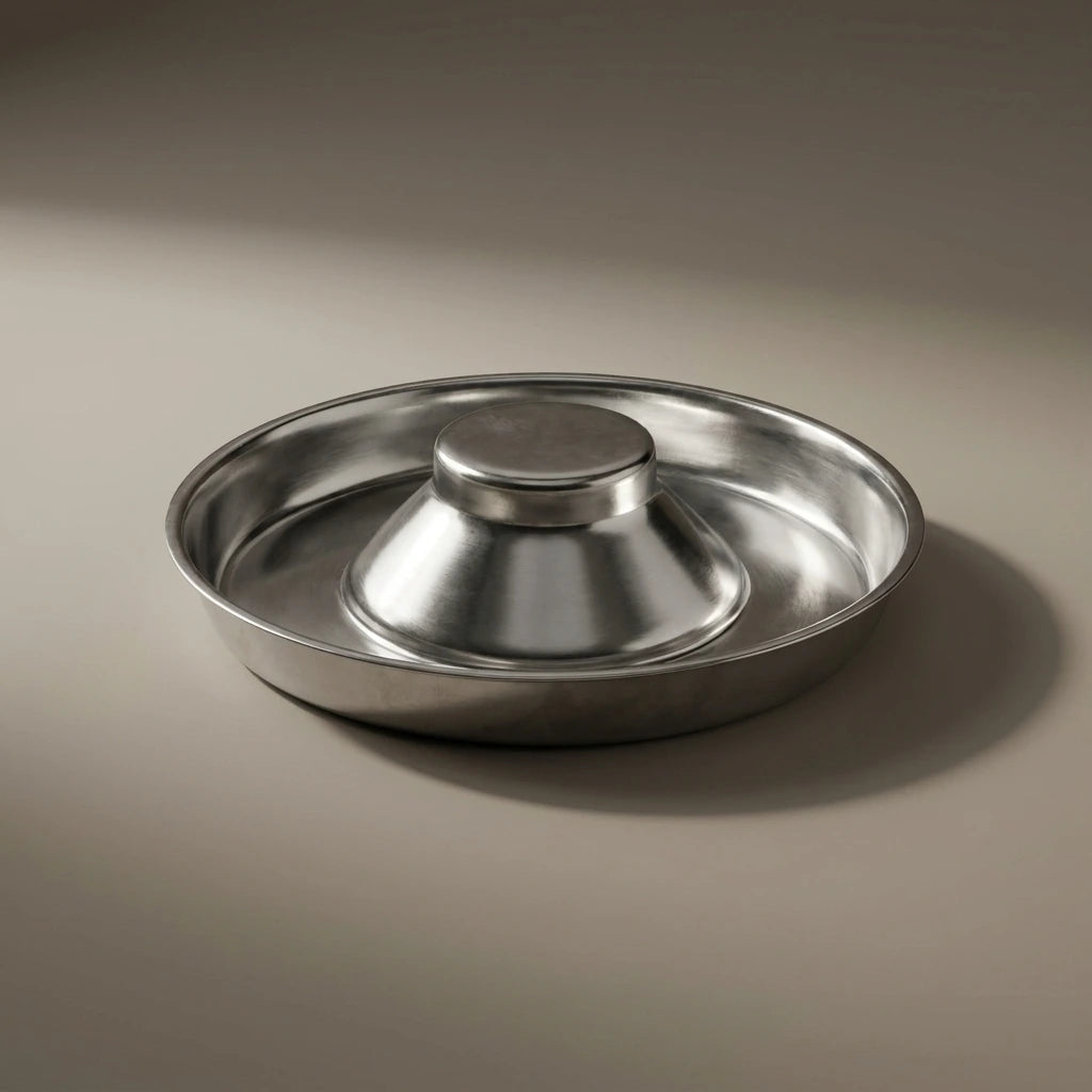 Pet Stainless Steel Dog Bowl Puppy Litter Food Feeding Dish Weaning Silver Stainless Feeder Water Bowl Pets Feeder Bowl | Use the selected product image as the exact product identity and material reference, not as a composition to copy.